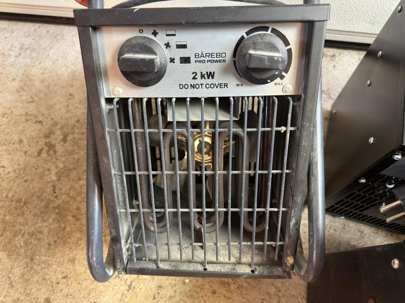 Fan heaters, 4 pcs