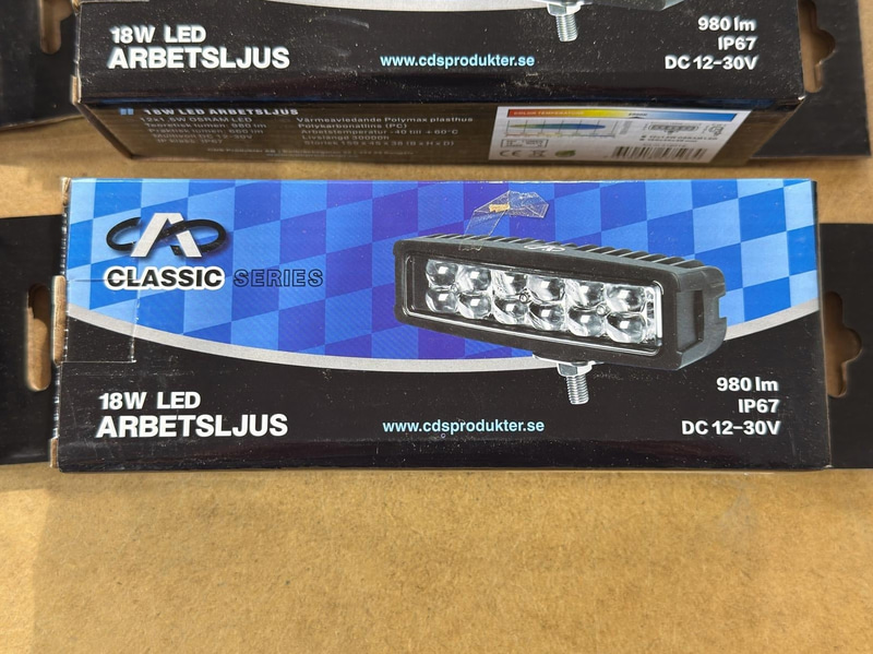 Arbetsljus CDS 18 W, 6 st