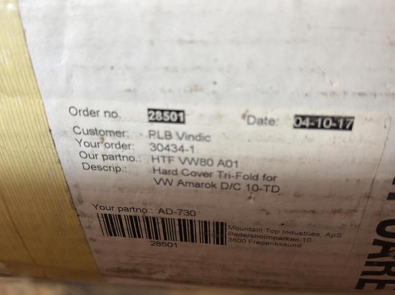 Flaklock, Vindic Hard Cover, VW Amarok