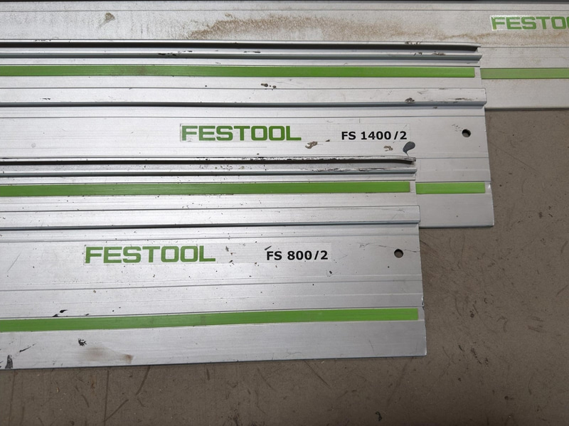 Festool TS 55 REBQ plunge saw, with guide rails and Systainer