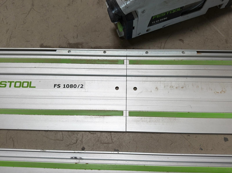 Festool TS 55 REBQ plunge saw, with guide rails and Systainer