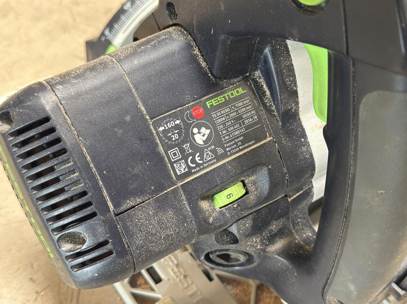 Festool TS 55 REBQ plunge saw, with guide rails and Systainer