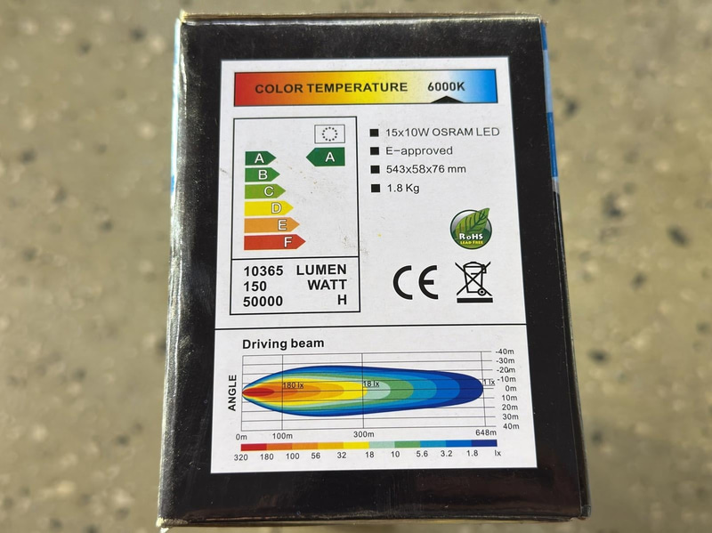 Extraljusram, LED, 150 W
