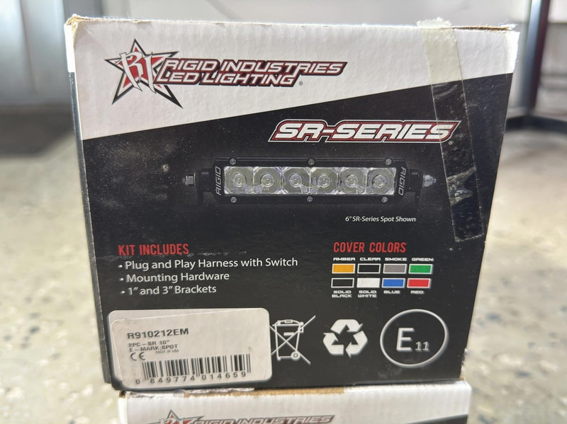 LED-ramp Rigid Industries SR-Series, 10", 2 st