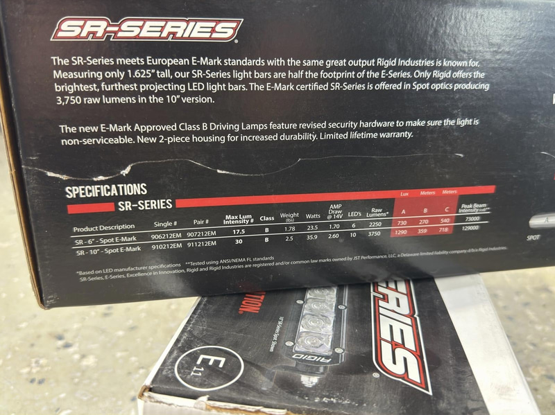 LED-ramp Rigid Industries SR-Series, 10", 2 st