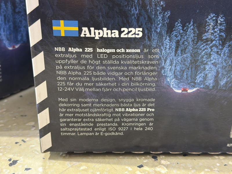 Extraljus NBB Alpha 225, 2 st