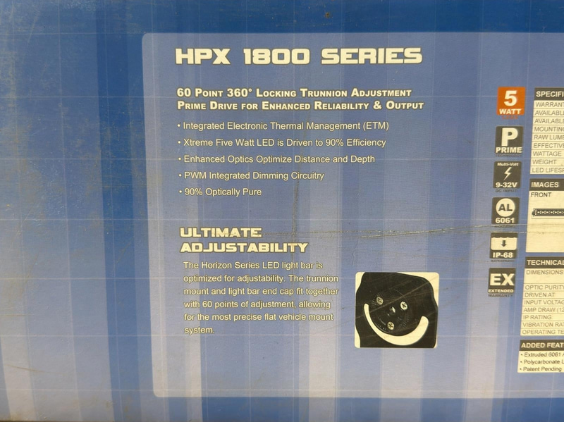 LED-ramp Vision HPX 1800 Series, CTL-HPX1810