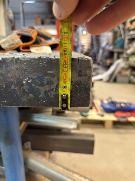 Heavy-duty steel welding table, 200×100 cm