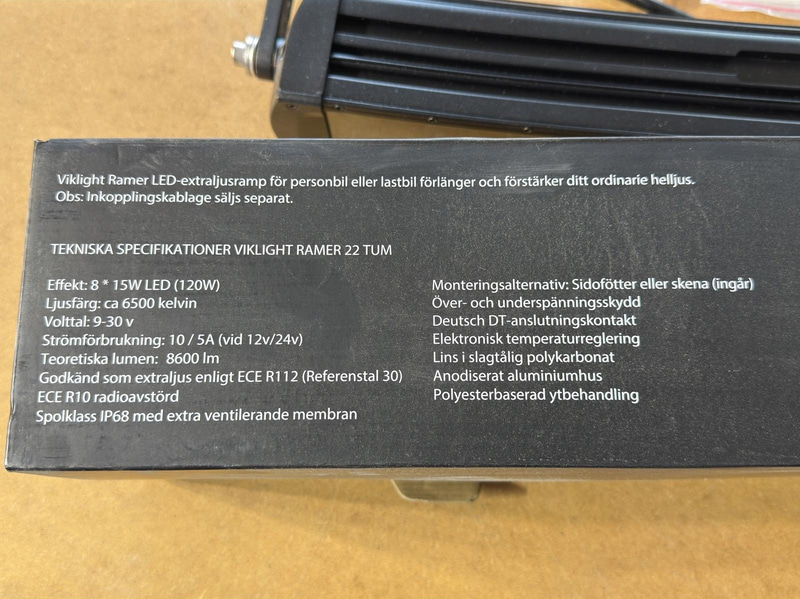 LED-ramp VikLight Ramer 22 tum, 560 mm