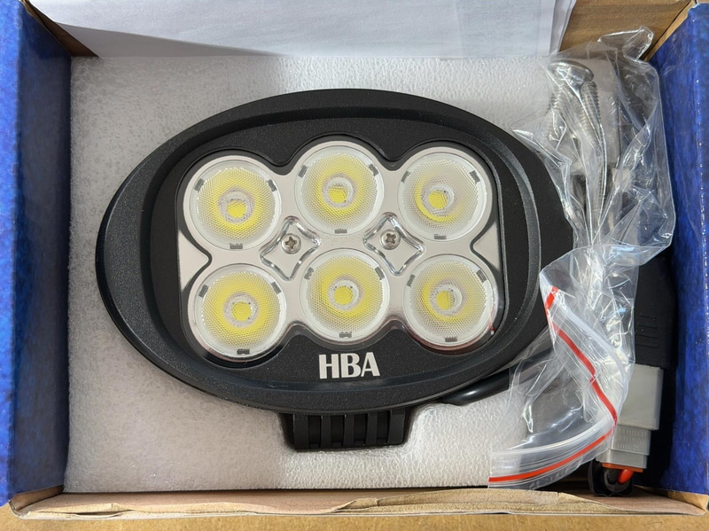 LED-ljusramp samt 3 st arbetsbelysning, HBA, 4 delar