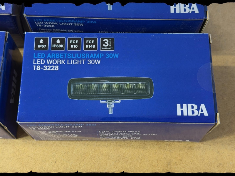 Work Lights HBA 18-3228, 30 W, 4 units
