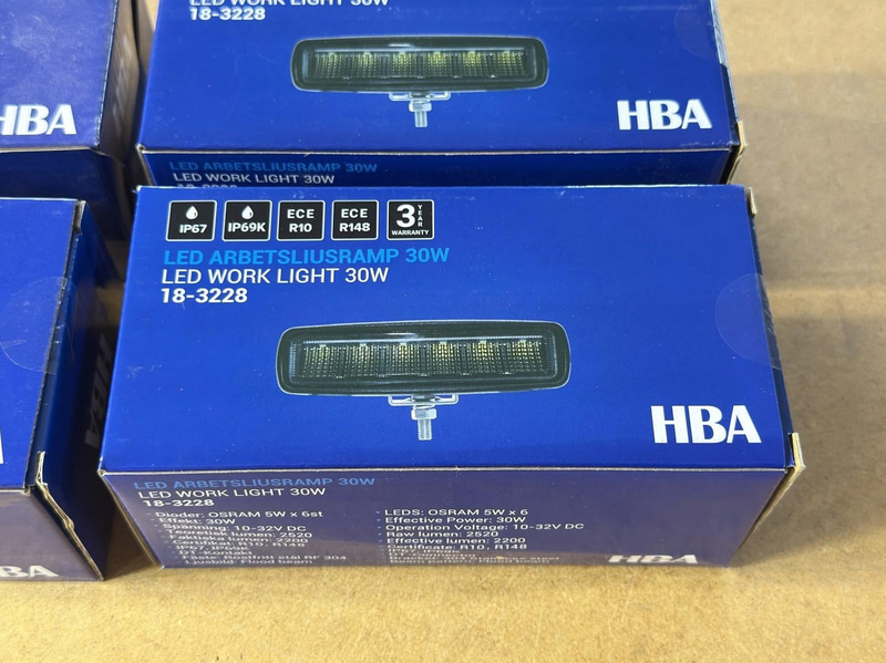 Work light HBA 18-3228, 30 W, 4 pcs
