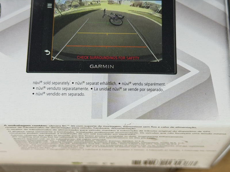 Garmin-paket - GPS och backkamera