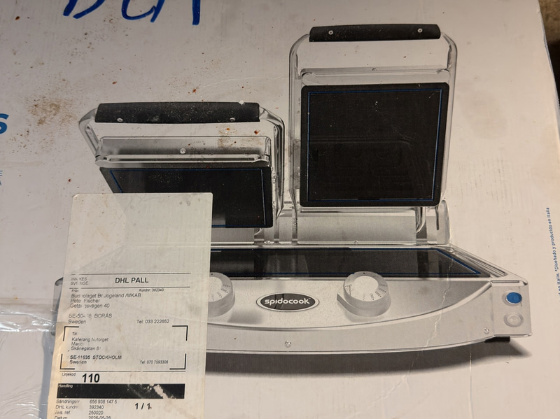 Kontaktgrill Spidocook Spidoglass, dubbel grill