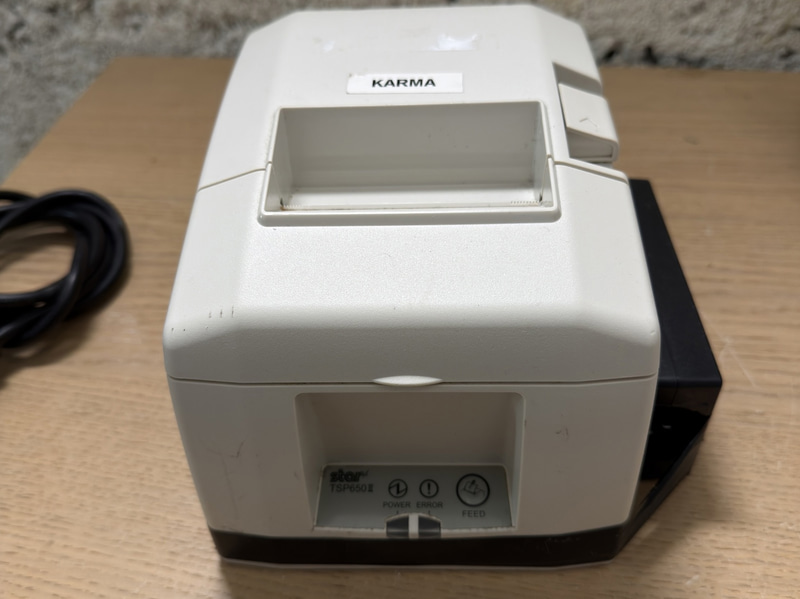 Star Micronics TSP650 receipt printer, power cable