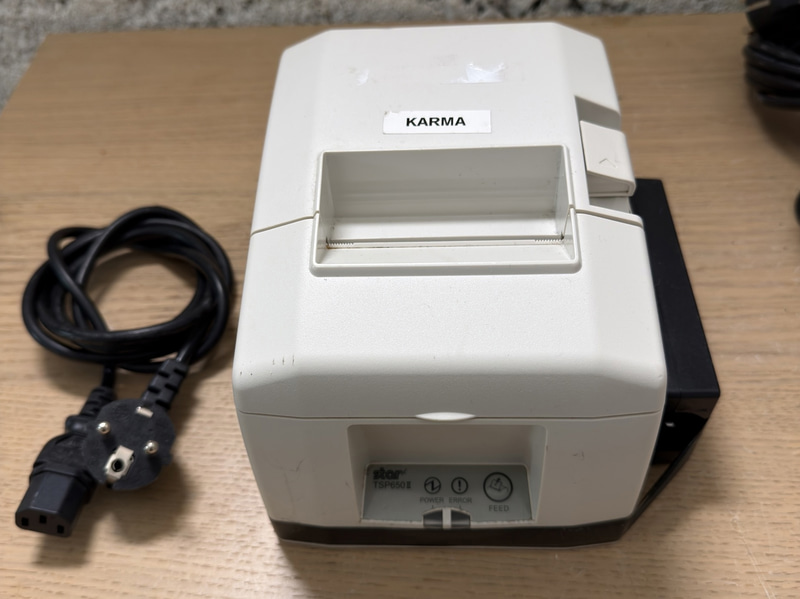 Star Micronics TSP650 receipt printer, power cable