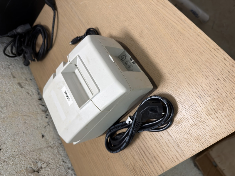 Star receipt printer, USB/Ethernet, power cable