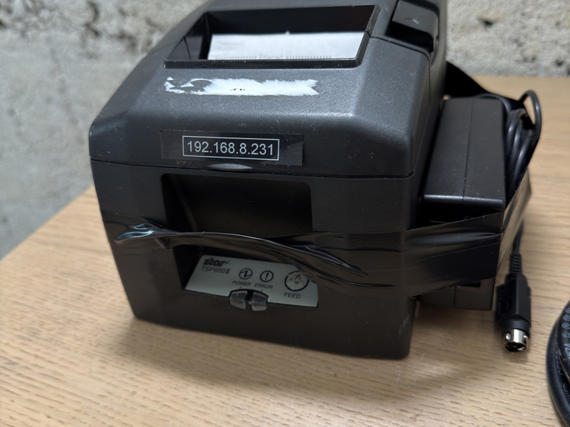 Kvittoskrivare Star TSP650I, nätverk