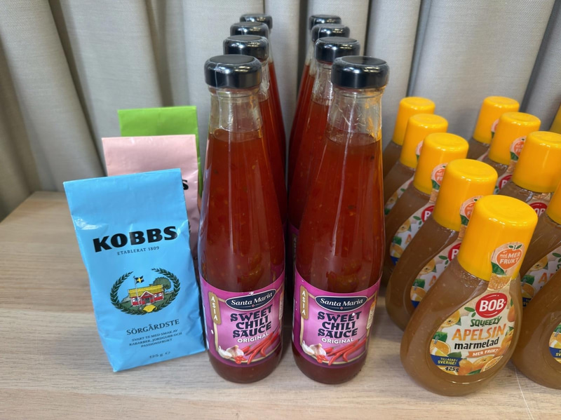 Marmelad, kryddor, majonnäs m.m