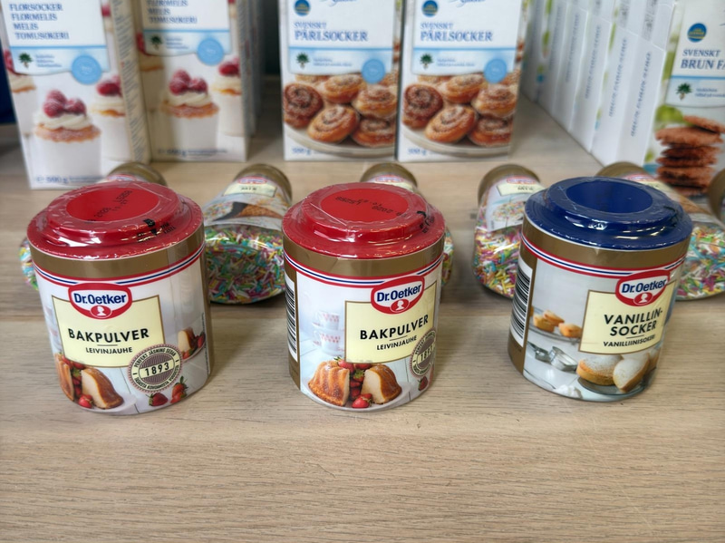Parti socker, ströbröd, sirap & strössel