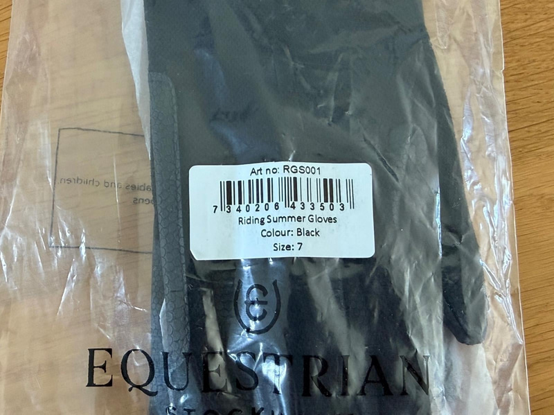 Ridkläder, Equestrian Stockholm, tights, tröja och handskar, strl S
