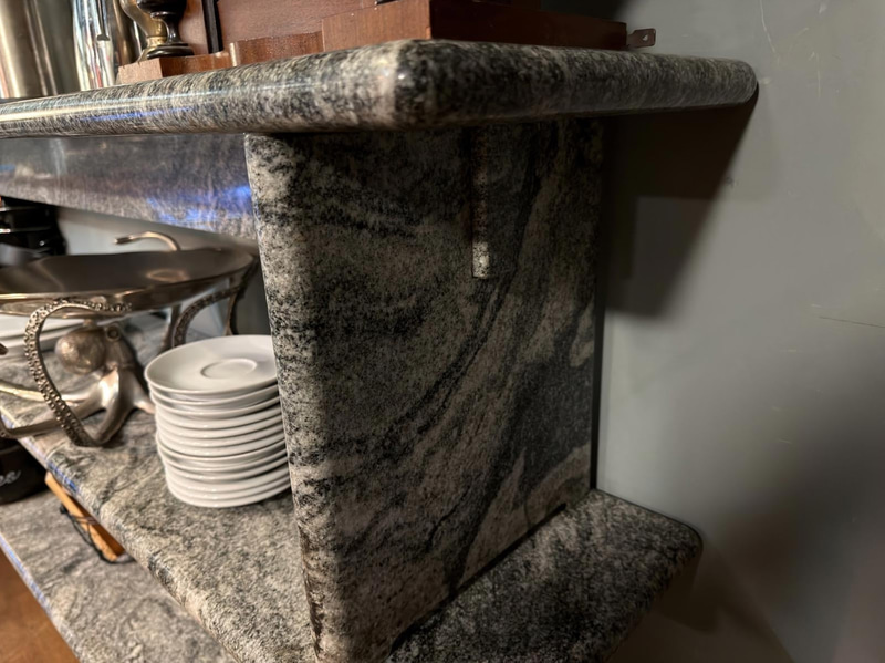 3 marble benches
