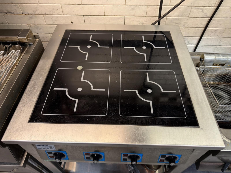 Commercial induction range, Metos