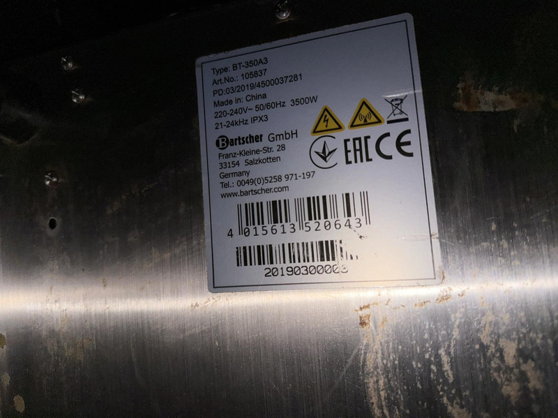 Bartscher IK 35SK induction hob, 3500 W
