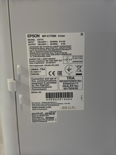 Printer/Scanner/Copier Epson WF-17590