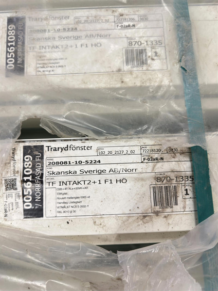 4 st. Fönster Trarydfönster, 870x1335 mm