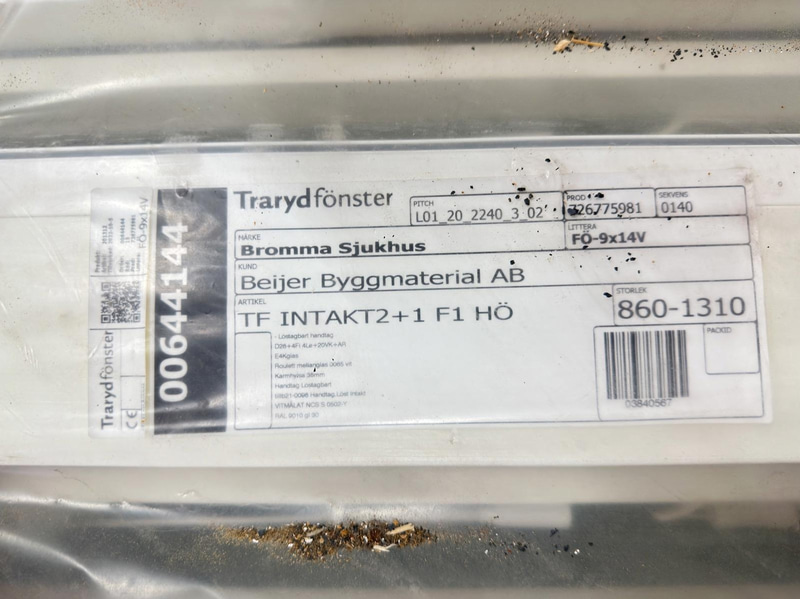 4 st. Fönster Trarydfönster, 860x1310