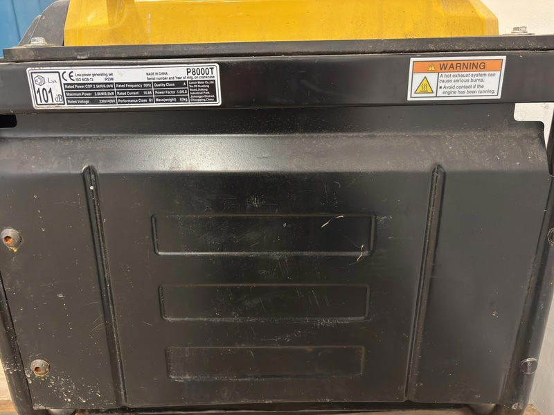 Elverk Atlas Copco P8000T, bensin, 230V