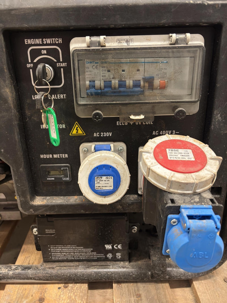Elverk Atlas Copco P8000T, bensin, 230V