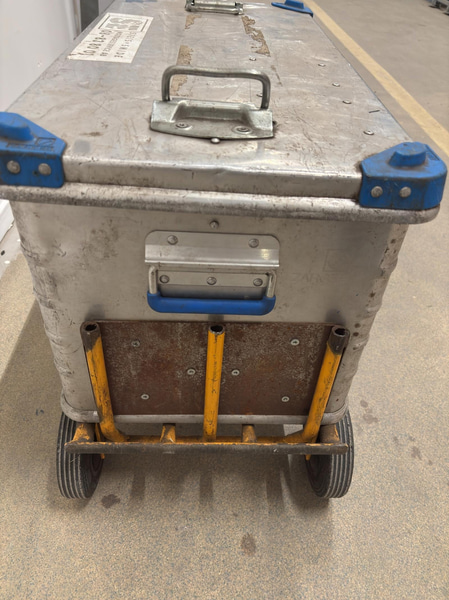 Lot of 30 ASSA ABLOY emergency exit hardware + metal trolley