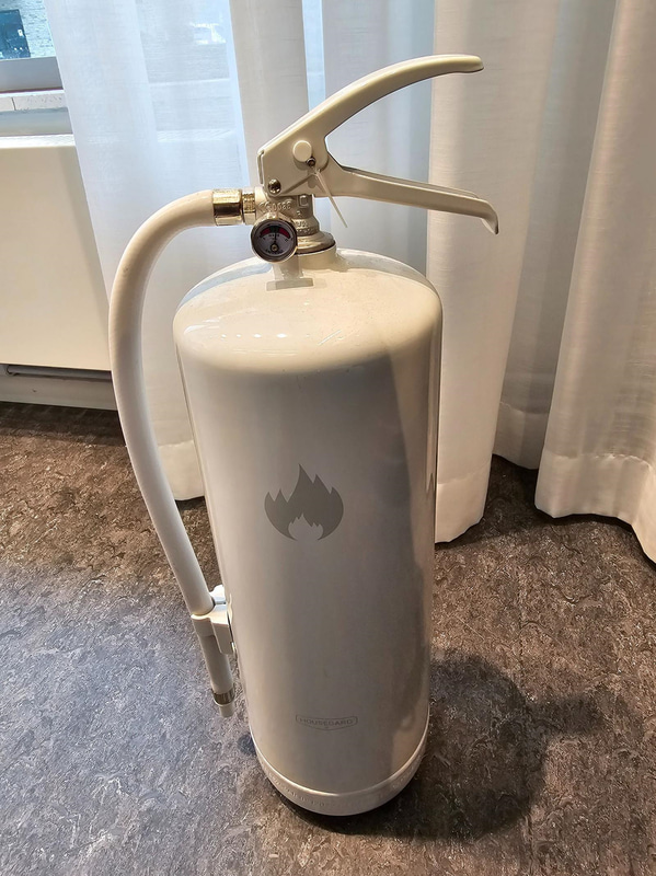 Brandsläckare.