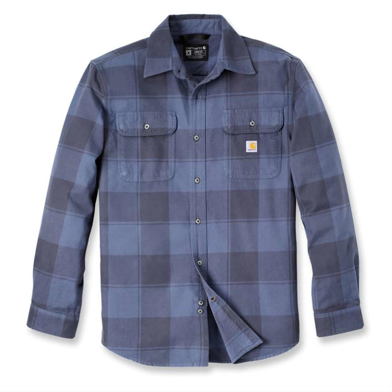 FLANELLSKJORTA CARHARTT, 106356I26, BLÅ, STL. L