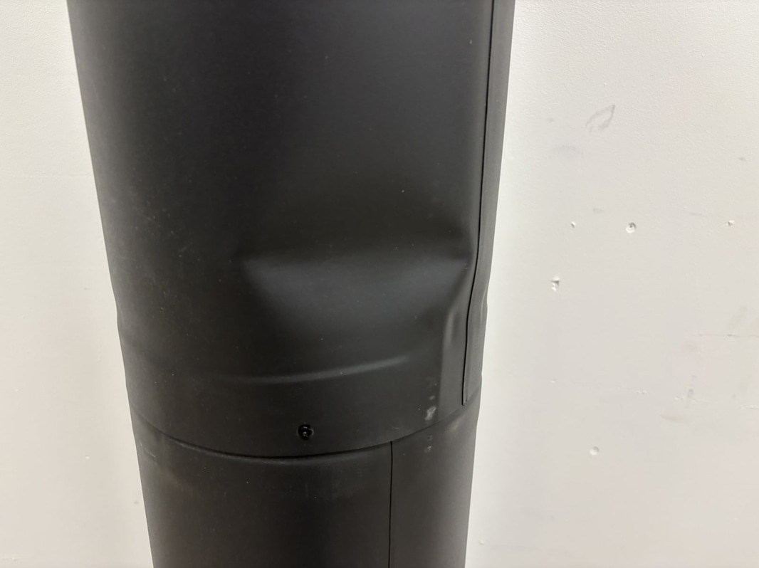 STÅLSKORSTEN HARVIA SVART 1500 MM WHP1500M