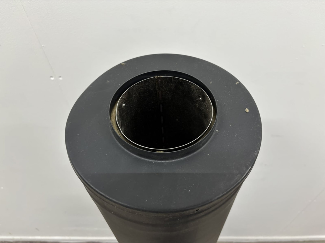 STÅLSKORSTEN HARVIA SVART 1500 MM WHP1500M