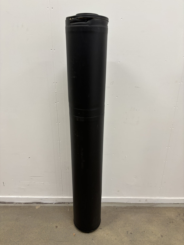 STÅLSKORSTEN HARVIA SVART 1500 MM WHP1500M