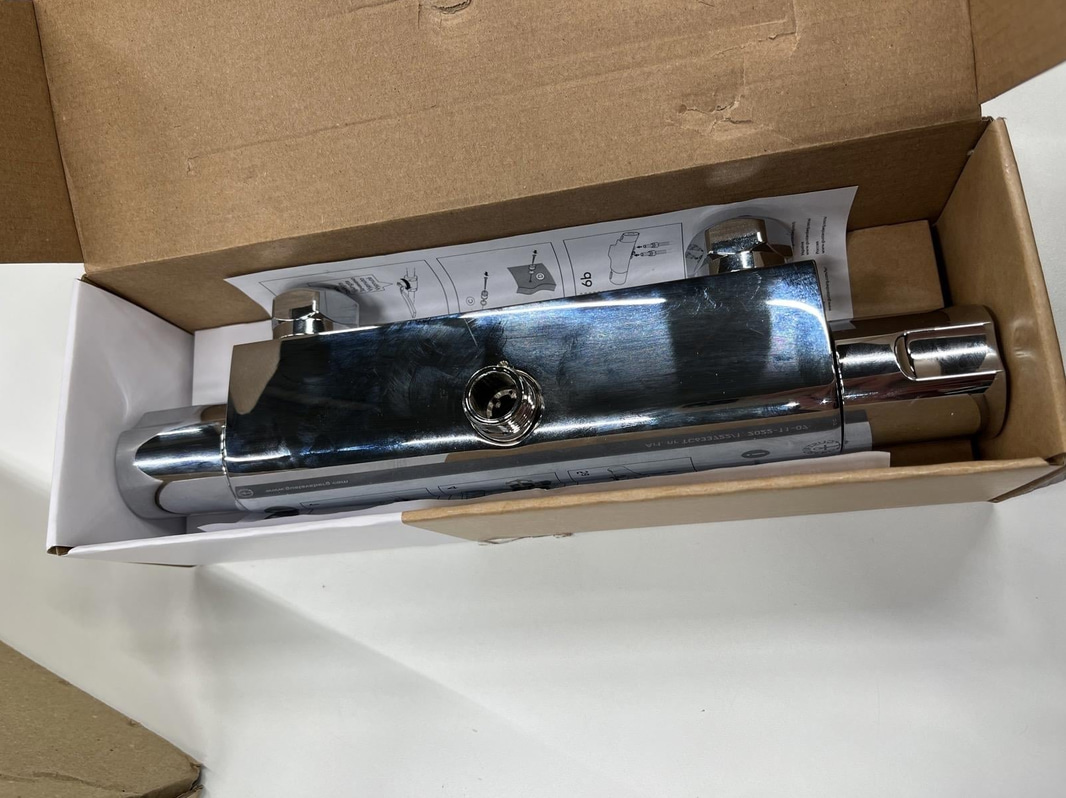 (NEW) SHOWER MIXER GBG NORDIC, 150 C/C, BOTTOM SHOWER CONNECTION, CHROME