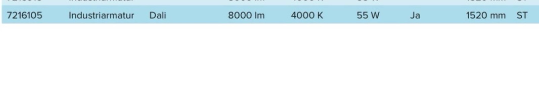 6 ST. INDUSTRIARMATUR 55W 8000LM 4000K INDY66