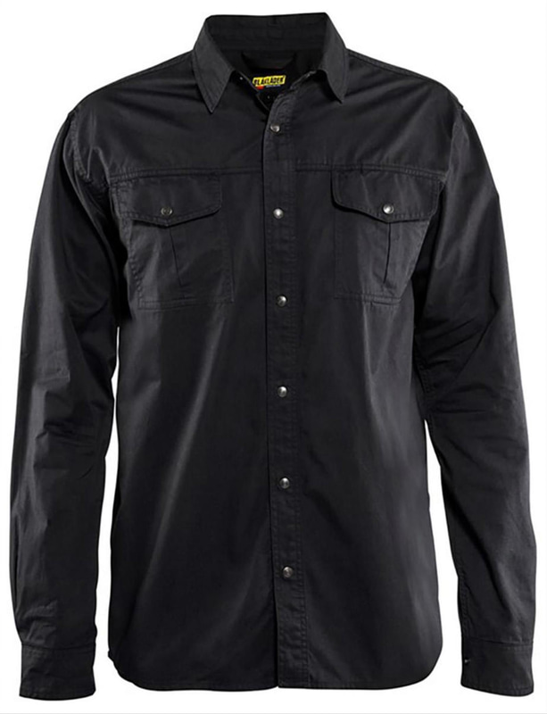 (NEW) 2 PCS. SHIRTS BLK 3297-1135 BLACK, SIZE 3XL