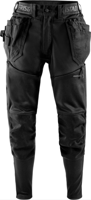 (NEW) CRAFTSMAN TROUSERS FRISTADS 2687 SSL, BLACK, SIZE L