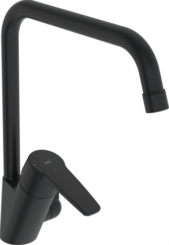 (NEW) ORAS SWEA KITCHEN FAUCET WITH SHUTOFF, MATTE BLACK, ENERGY CLASS B