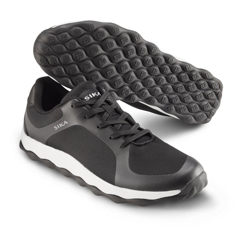 (NEW) SIKA 50011-101 MOVE WORK SHOE, BUBBLE BLACK/WHITE, SIZE 35