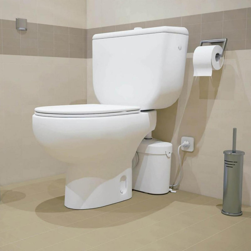(NEW) SANIACCESS1 FOR WC, MACERATOR PUMP FOR WC WITH P-TRAP