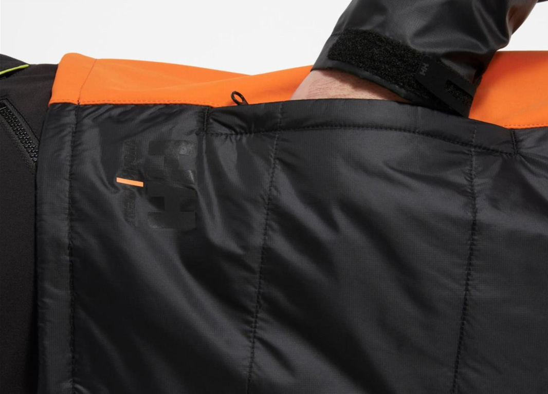 2 ST. HYBRIDJACKA HH 73233-992, SVART\/ORANGE STL. L