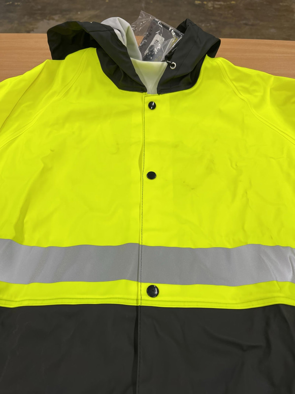 REGNJACKA ABEKO 020016 SITEX, GUL\/MARIN VARSEL KL 3 STL. XL