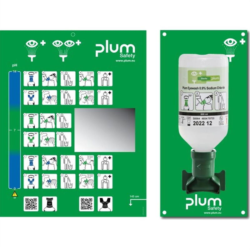2 ST. ÖGONDUSCHSTATION PLUM | PLASTLÅDA | 1 DUSCH