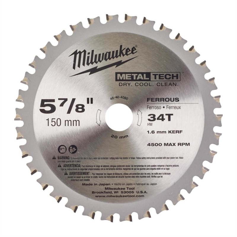 3 ST. CIRKELSÅGKLINGA MILWAUKEE MET., 150\/20\/34T